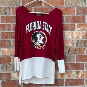 Florida State Long Sleeve XSmall Colorblock  NWT